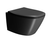 Gsi Modo Závěsná Wc Mísa, Swirlflush, 37x54cm, černá Dual-mat