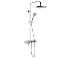 Aqualine Farrao Sprchový Sloup S Baterií A Napouštěním, Chrom