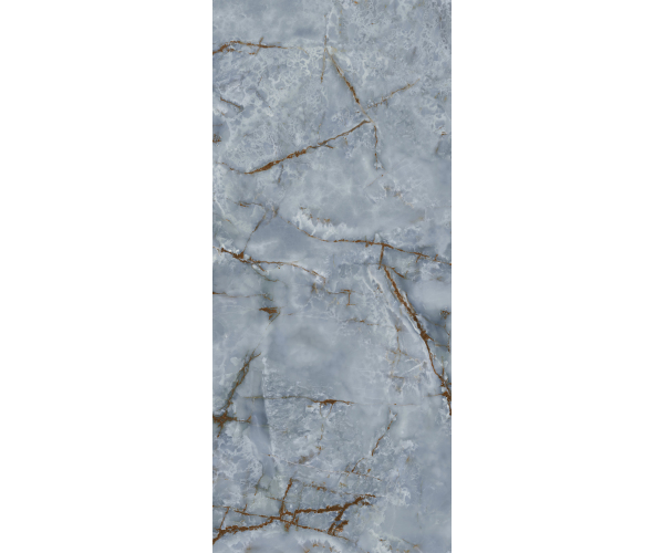 Dlažba jako mramor Del Conca Premiere HPM2 Onice Azzurro 120x278 Matt. Rett. - modrá