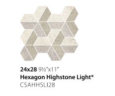 Sant Agostino Highstone Hexagon Light 24x28