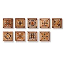 Borja RusNatCer Pirita Taco 120 Marron Cotto 8x8