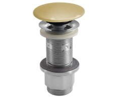Sapho Umyvadlová Výpust 5/4“, Click-clack, Betonová Zátka, 10-80mm, žlutá Pololesk