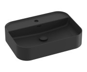 Umyvadlo Ceramic Slim Shelf R - Umyvadlo Ceramic Slim Shelf R 55, s otvorem pro baterii, s přepadem, černá matná XJX0D155004