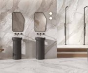 Dlažba jako kámen Bottega Blend White 120x280 Nat. Rett. - bílá