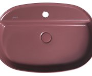Isvea Infinity Oval Keramické Umyvadlo Na Desku, 60x40cm, Maroon Red