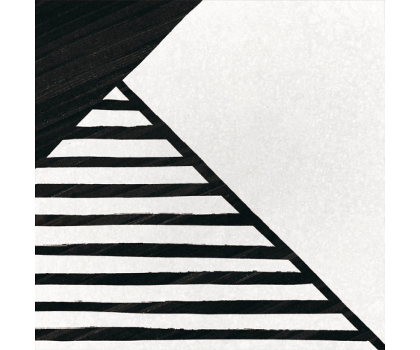 Vzorovaná dlažba Equipe Caprice DECO Origami B&W 20x20