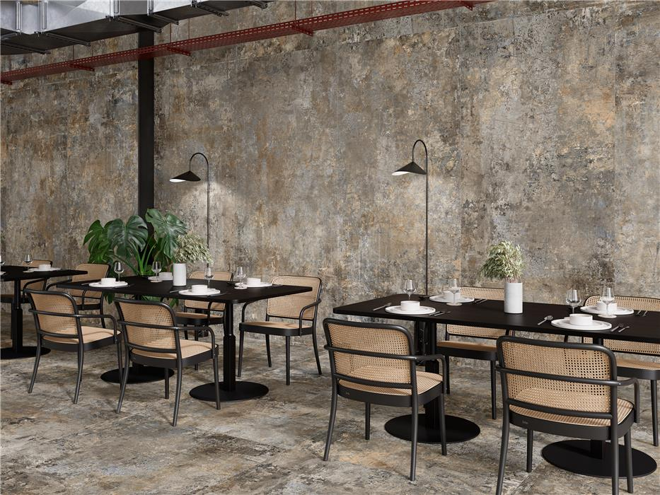 Realizace Velkoformátový obklad v restauraci ze série Alaplana Brera