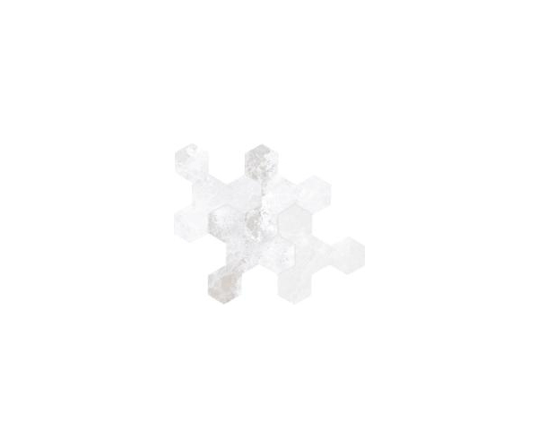Mozaika jako mramor Bottega Glamour Pinwheel ONICE CHRYSTAL 25,2x29,2 Mat. Rett. - bílá