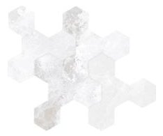 Bottega Glamour Pinwheel ONICE CHRYSTAL 25,2x29,2 Mat. Rett.