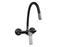 Aqualine Sintra Nástěnná Baterie, Flexibilní Ramínko, černá/chrom
