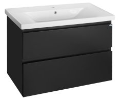 Aqualine Altair Umyvadlová Skříňka 86,5x60x45cm, černá Mat