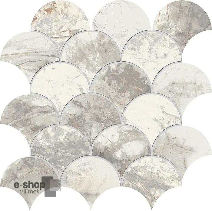 Mozaika jako kámen EdimaxAstor Golden Age Mosaico Shell White 30x30 ...