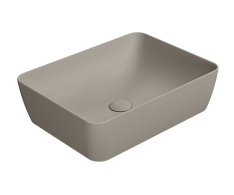 Gsi Sand/nubes Keramické Umyvadlo Na Desku 50x38cm, Tortora Mat