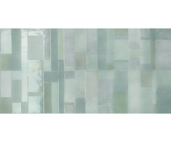 Retro dekor Marca Corona Multiforme Euforia 40x80 Natt. Rett. - zelená
