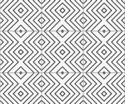Retro dlažba Xclusive Black&White Labyrinth 20,5x20,5