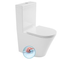 Bruckner Fein Wc Kombi, Rimless, Spodní/zadní Odpad, Bílá