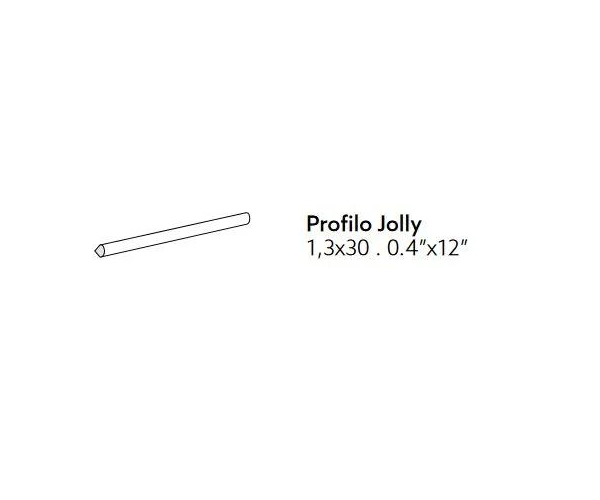 Retro obklad Tonalite Magma Cotto Profilo Jolly 1,3x30 - cihlová