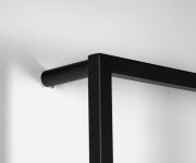 Sapho Ska Nástěnný Sušák Ručníků 600x1150x100mm, černá Mat