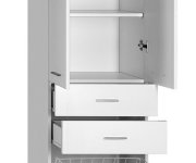 Aqualine Zoja/keramia Fresh Skříňka Vysoká S Košem 50x184x29cm, Bílá