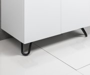 Aqualine Nábytková Nožička, Výška 103mm, černá Mat
