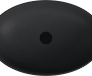 Polysan Banera Oval Umyvadlo Na Desku, Litý Mramor, 60x40cm, Antracit Mat