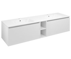 Sapho Lorea Skříňka 180x46x51,5cm (80+20+80cm), Bílá Mat