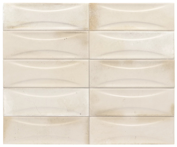 Retro obklad Equipe Hanoi Arco White 6,5x20 - bílá