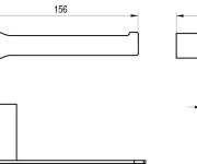 Držák na toaletní papír Fold FD 400 - FD 400.30SSB Držák na toaletní papír, nerez kartáčovaná X07P1341