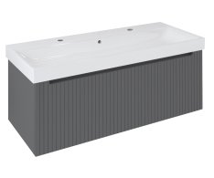 Sapho Nelio Strip Umyvadlová Skříňka 116,5x44x49cm, 1x Zásuvka, Carina