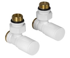 Aqualine C-start Připojovací Sada Ventilů Ruční Rohová, Bílá