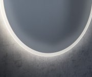 Sapho Minox Oválné Zrcadlo S Led Osvětlením 50x100cm