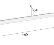 Sapho Flori Držák Ručníků 600mm, Bílá Mat