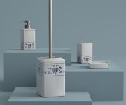 Gedy Cixi Mýdlenka Na Postavení, Porcelán, Bílá/modrá