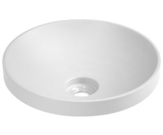 Sapho Verto Umyvadlo Zápustné, Litý Mramor, Průměr 40,5cm, Bílá Mat