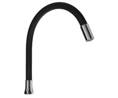 Aqualine Flexibilní Výtokové Ramínko K baterii, 470mm, 3/4 ", černá Mat