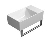 Gsi Kube X Keramické Umývátko 40x23cm, Broušená Spodní Hrana, Bez Otvoru, Pravé/levé, Bílá Extraglaze