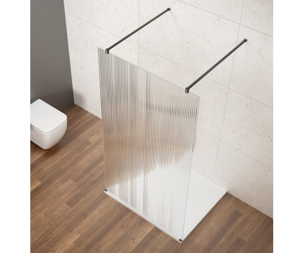 Gelco Vario Black Jednodílná Sprchová Zástěna Do Prostoru, Sklo Nordic, 900 Mm