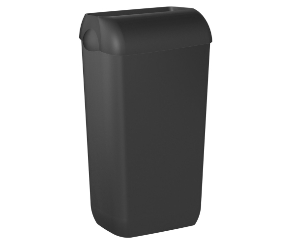 Marplast Colored Odpadkový Koš Nástěnný S Víkem 23l, Abs, Soft Touch, černá Mat