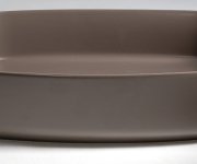 Isvea Infinity Oval Keramické Umyvadlo Na Desku, 55x36cm, Taupe