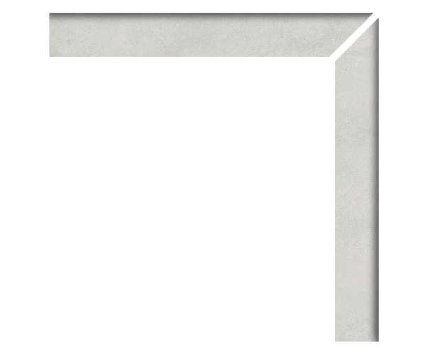 Sokl jako beton APE Work Zanquin Recto Dcha. B Bianco 8x60 Rett. - šedá