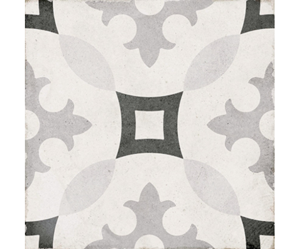 Vzorovaná dlažba Equipe Art Nouveau Karlsplatz Grey 20x20