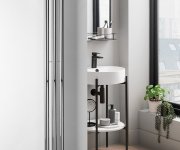 Sapho Pilon Otopné Těleso 196x1800mm, Se Třemi Háčky Pro Ručník, Chrom