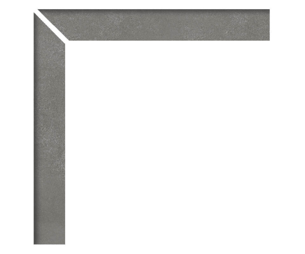 Sokl jako beton APE Work Zanquin Recto Izq. B Coal 8x60 Rett. - antracitová