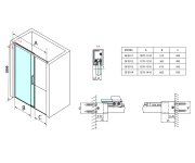 Gelco Fondura Sprchové Dveře 1100mm, čiré Sklo