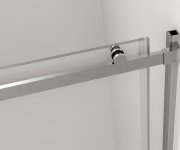 Polysan Thron Round Sprchové Dveře 1400 Mm, Kulaté Pojezdy, čiré Sklo