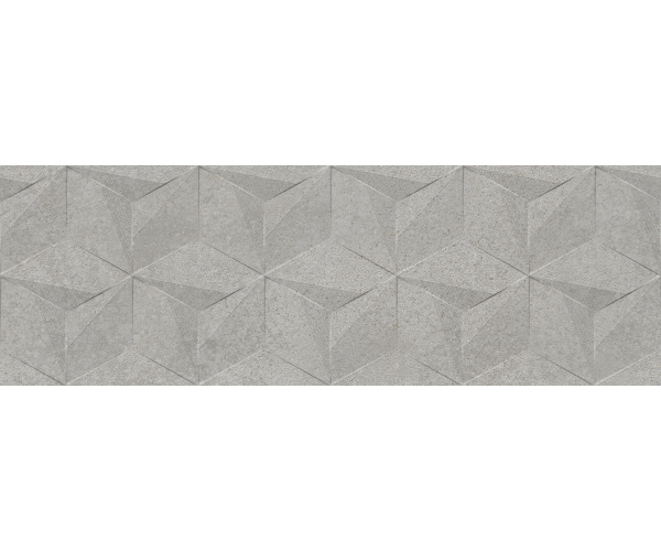 Dekor jako beton Azuvi Code Dec Grey 40x120 Mat. Rett. - šedá