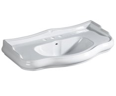 Kerasan Retro Keramické Umyvadlo 100x54,5cm, 3 Otvory, Bílá