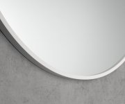 Sapho Notion Slim Kulaté Zrcadlo V Rámu ø 80cm, Bílá Mat