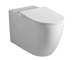 Sapho Infinity Wc Kombi Mísa, Rimless, 63x37 Cm, Spodní/zadní Odpad, Bílá