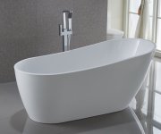 Aqualine Tisa Volně Stojící Vana, 170x80cm, Bílá
